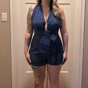 SHEIN halter romper size medium